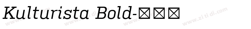 Kulturista Bold字体转换